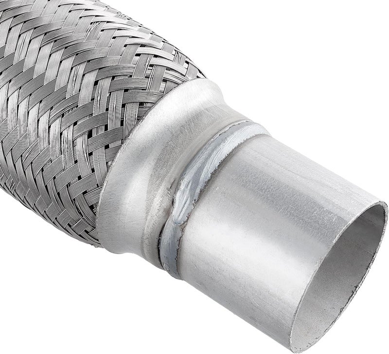 HOIGON 4PCS 2x6x10 Inch Exhaust Flex Pipe, Stainless Steel Double Braid Pipe, Heavy Duty Flex Pipe Exhaust for Commercial and Agricultural Vehicles - Image 3